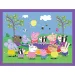 Peppa Pig 2 in 1 puzzle și joc de memorie - Trefl