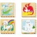 PlayBio Creaturi fantastice 4 in 1 puzzle lemn - Quercetti