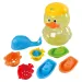 Playgo: Baby jucărie de baie set rață formă în suport 8 bucăți set