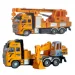 RC Masia de constructie cu telecomanda sau camion cu macara cu lumina in doua versiuni 27MHz 1/36 sc
