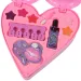 S&amp;Lí Cosmetics: Paleta de machiaj și unghii premium într-o cutie cu trei niveluri în formă de inimă