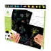Scratch Art set cu șabloane 5 foi