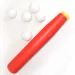 Set bâtă de baseball din plastic roșu cu mingi 56cm