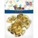 Set clopoțel auriu 20mm 18 bucăți