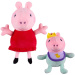 Set de 2 plușuri Peppa Pig și Evie