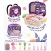Set de bucătărie mov 2in1 în valiză tip troler cu accesorii