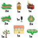 Set de joacă Peppa Pig Whizz-Around Iepurașul Rebecca cu tren roșu