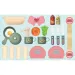 Set de joacă de bucătărie culoarea roz în valiză care se închide 25 bucăți set