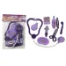 Set medical culoare mov cu stetoscop