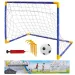 Set poartă de fotbal cu plasă, minge și pompă