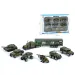Set vehicule militare cu camion 7 bucăți set