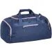 Spirit: Albastru indigo geantă de sport cu fermoar verde neon 55x31x41cm
