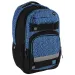 Spirit: Campus ghiozdan rotunjit negru si albastru, rucsac 46x33x22cm