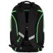 Spirit: Campus ghiozdan rotunjit negru si verde, rucsac 46x33x22cm