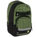 Spirit: Campus ghiozdan rotunjit verde-negru, rucsac 46x32x19cm