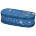 Spirit: Penar oval cu buline vopsea model denim albastru 23x10cm