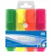 Spirit: Textmarker neon 4 bucăți textliner set 1-4mm cu vârf tăiat