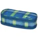 Spirit:Penar oval albastru-verde cu carouri 23x10cm