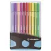 Stabilo: Pen 68 ColorParade set 20 bucăți în suport care deschide culoarea albastru deschis