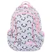 St.Right Grey Panda imprimeu panda roz-gri trei compartimente rucsac, ghiozdan 39x27x17cm