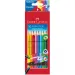 Set creioane colorate 10 bucăţi cu radieră - Faber Castell