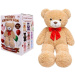 Teddy Greetings: Honey Hugs ursuleț de pluș alb în cutie cadou 120 cm