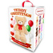 Teddy Greetings: Snow Wishes ursuleț de pluș alb în cutie cadou 120 cm