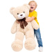 Teddy Greetings: Snow Wishes ursuleț de pluș în cutie cadou roșie 120 cm