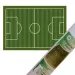 Teren mare de fotbal dimenisune 120x184cm în suport
