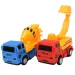 Truck Working: 7 bucăți set de jucării de construcție cu mașini, vehicule și accesorii