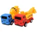 Truck Working: 7 bucăți set de jucării de construcție cu mașini, vehicule și accesorii