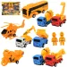 Truck Working: 7 bucăți set de jucării de construcție cu mașini, vehicule și accesorii