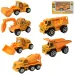 TruckMan: Camion de constructii in diverse versiuni 6,5 cm 1bucată