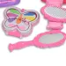 Vouge Girl - Set de frumusețe roz din 9 piese cu palete de machiaj, uscător de păr și accesorii