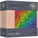 Wood Craft: Fluturi curcubeu lemn puzzle 500+1 bucăți - Trefl