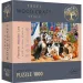 Wood Craft: Prietenie de câini 1000 bucăți premium lemn puzzle - Trefl
